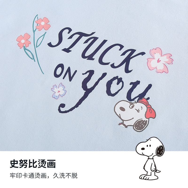 史努比童装女童短袖短裤套装夏季新款小女孩短袖t恤两件套