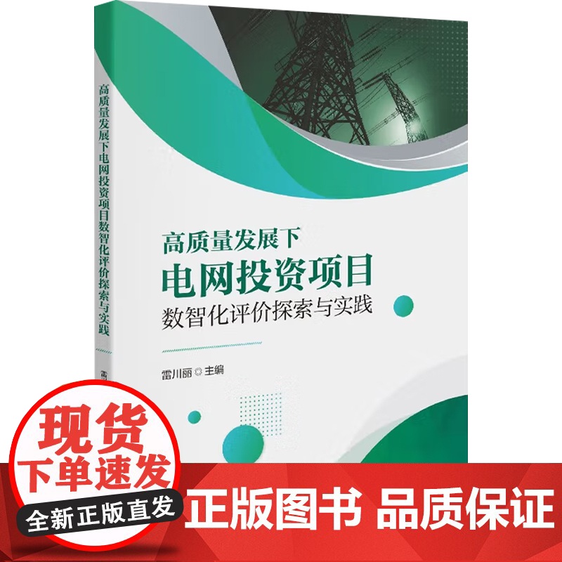 高质量发展下电网投资项目数智化评价探索与实践 雷川丽 编 经济高清大图