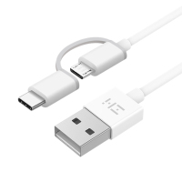 ZMI（紫米）USB数据线Type-C＆MicroUSB二合一数据线（黑）