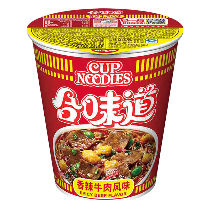 日清(Nissin)合味道香辣牛肉风味83g 方便面