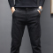 金盾(KIN DON)黑色休闲裤男修身潮牌小脚裤子男士秋冬休闲裤男冬季厚款新款百搭长裤