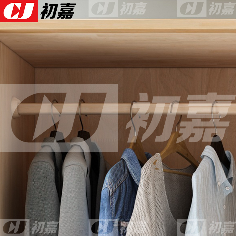 初嘉(CJ) 简约实木衣柜推拉门储物柜移门衣橱 1.2米