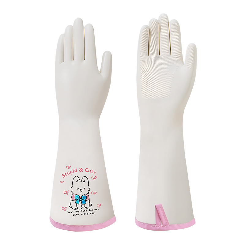 洗碗手套丁腈加绒女厨房家务清洁冬季耐用防水加厚洗衣服专用刷碗