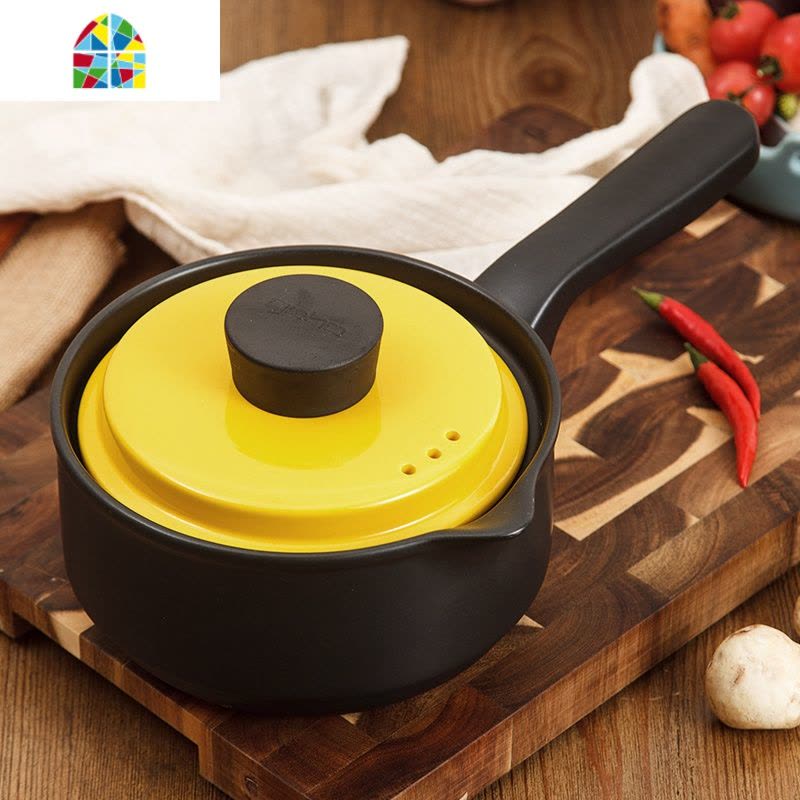 大容量陶瓷小奶锅砂锅宝宝婴儿辅食锅熬粥煮面热牛奶家用迷你可爱 FENGHOU 1.6L奶锅图片