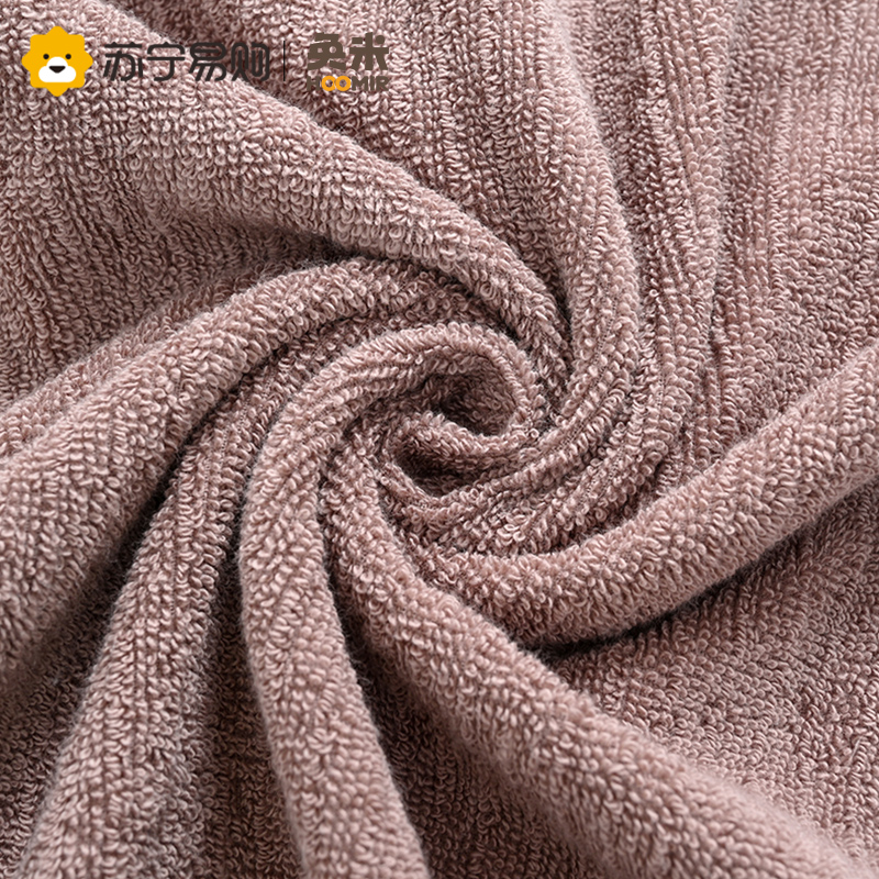 奂米纯棉浴巾 加大加厚全棉吸水瞬干不掉絮毛浴组合套巾成人洗澡家用814-2高清大图