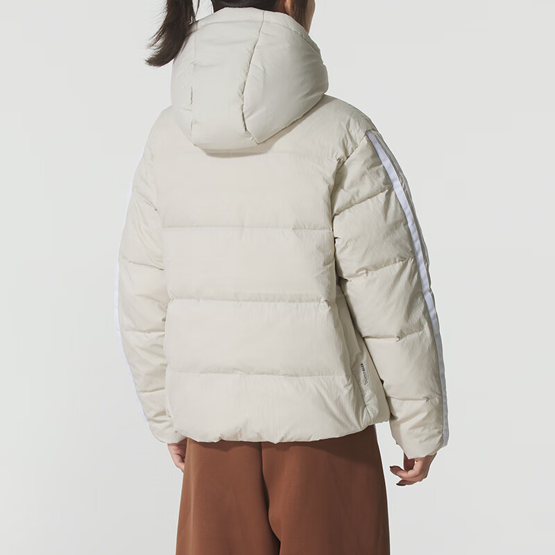 阿迪达斯 (adidas)羽绒服女装新款户外连帽日常简约运动休闲保暖短款外套KH3979 ZP高清大图