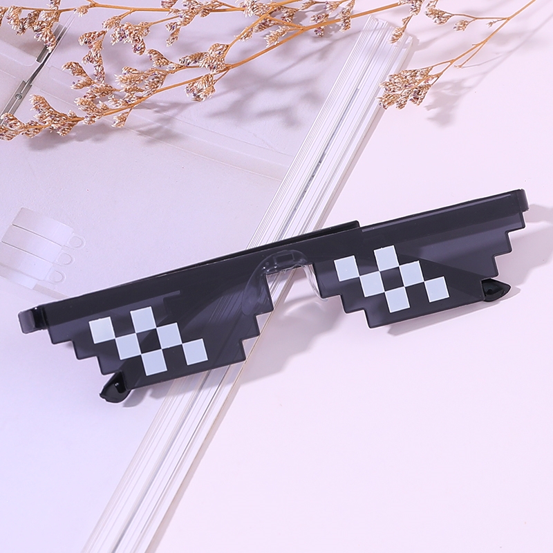 儿童马赛克眼镜时尚户外搞怪拍照道具男童小女孩宝宝装酷太阳镜墨镜