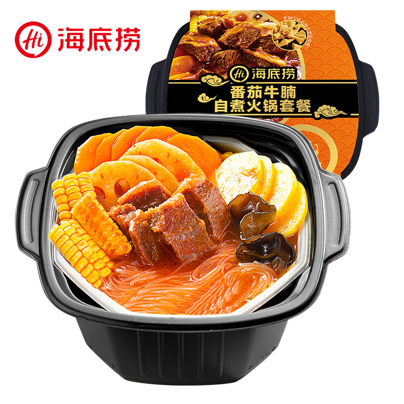 海底捞脆爽牛肚435g+番茄牛腩365g+香辣素食400g