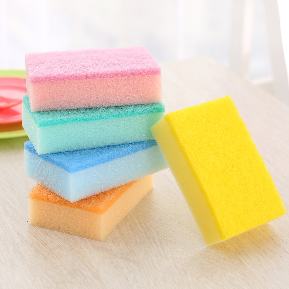 fasola家用厨房百洁布清洁海绵擦加厚刷锅用品洗碗去