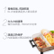 美的电火锅多功能鸳鸯锅家用6L大容量不粘电煮锅插电炒菜锅炒锅 咖啡金