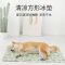 宠物冰垫降温狗狗凉席凉垫加大加厚耐咬猫窝夏天垫子用品狗窝夏季 满印小熊[灰色] 30*40厘米 推荐小体型宠物
