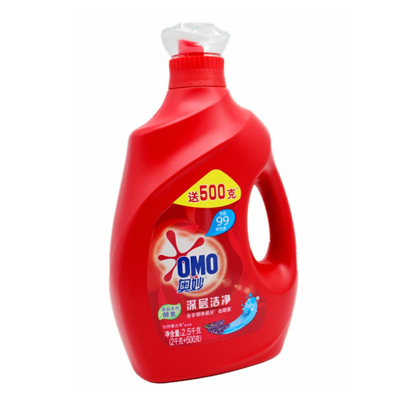 奥妙（OMO）深层洁净薰衣酵素洗衣液2KG+500G源自天然酵素(XF)