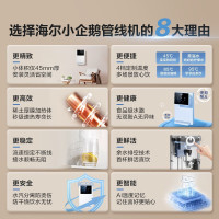 [新品]海尔(Haier)管线机 壁挂式饮水机 家用无胆即热式直饮机厚膜速热 4档水温调节净水器伴侣HGR2207