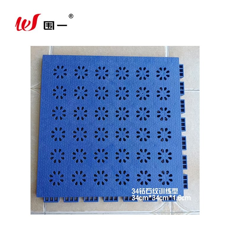 悬浮热塑地板 34钻石纹训练型-16MM 平方米高清大图