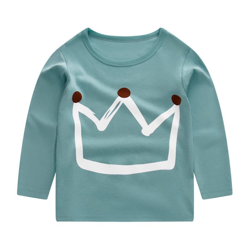 儿童长袖T恤 纯棉针织衫中小童男童女童男衣童装上衣打底衫女春季秋季图片
