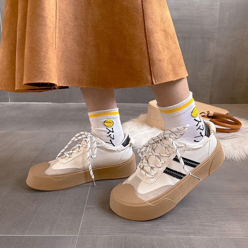 小众设计感板鞋女厚底百搭ins潮鞋轻便2022春季新款港风运动单鞋