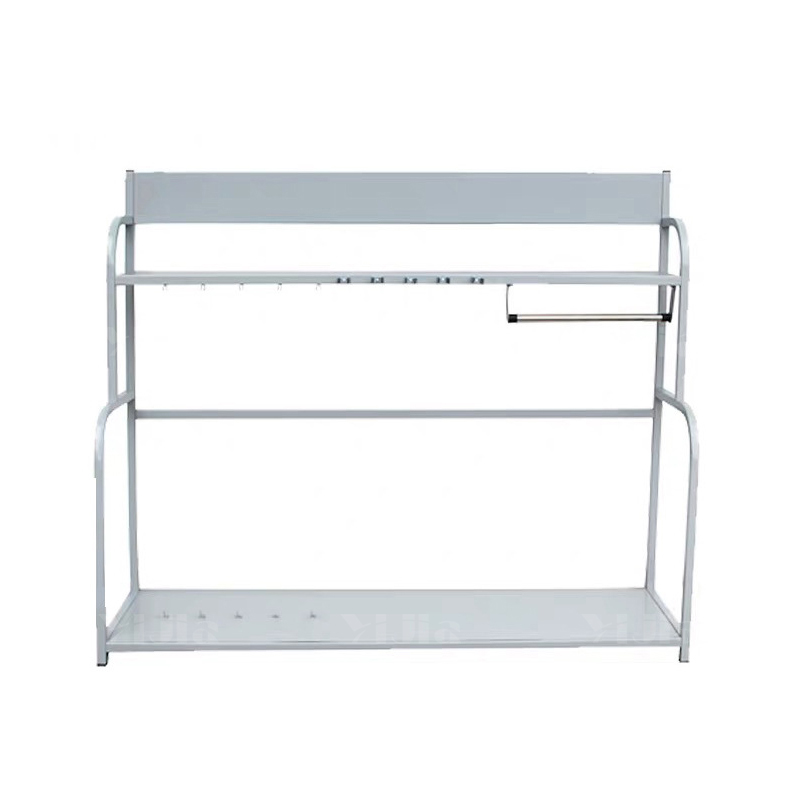 翌嘉 YJ4121707 防暴装备架 保安安防消防展示架陈列架 大号白色高清大图