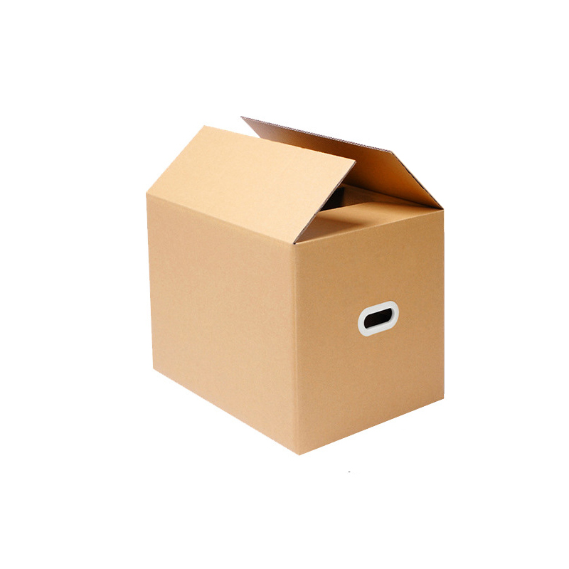 搬家纸箱[塑料扣手60*40*50cm、5个装]加厚加硬高清大图