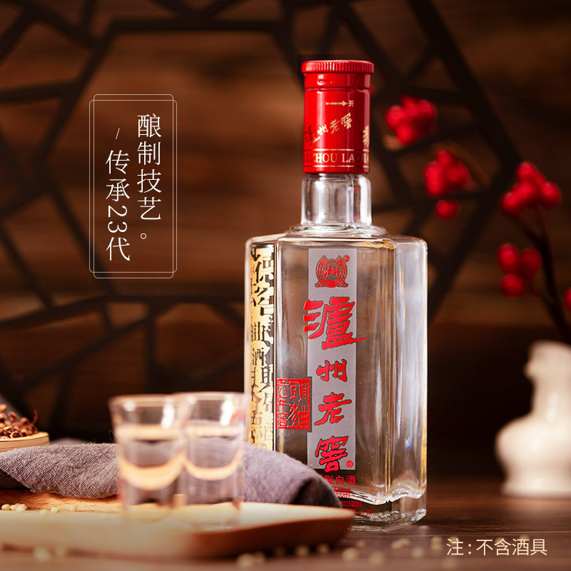 泸州老窖 六年窖头曲 52度 500ml 浓香型白酒 单瓶装 苏宁自营
