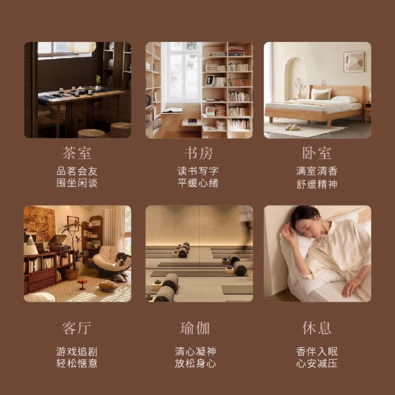 宋朝听闲线香香薰套装冬日雪松[花香调]高清大图
