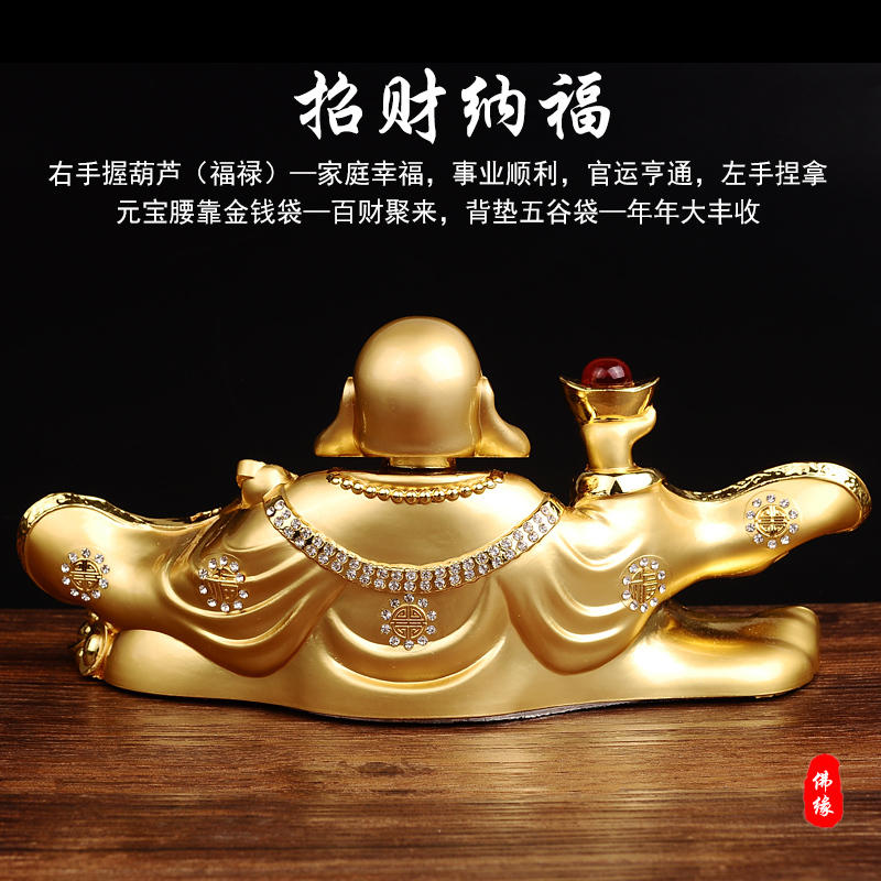 适用于合金弥勒佛汽车摆件平安佛像男车载车上装饰品车内饰品用品