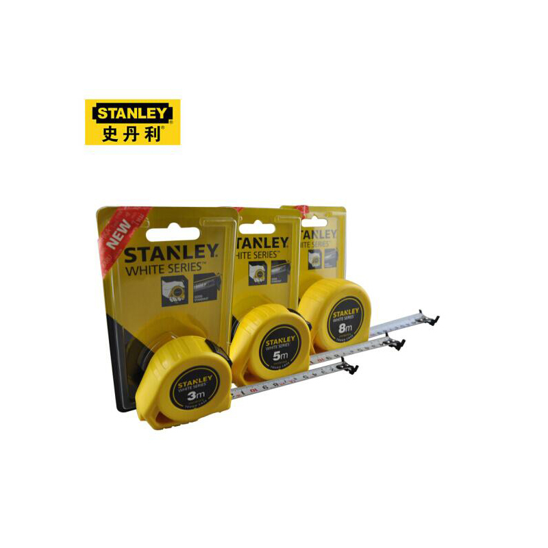 史丹利(Stanley)White Series公制易钩卷尺8m STHT30129-8-23 货期5-10天