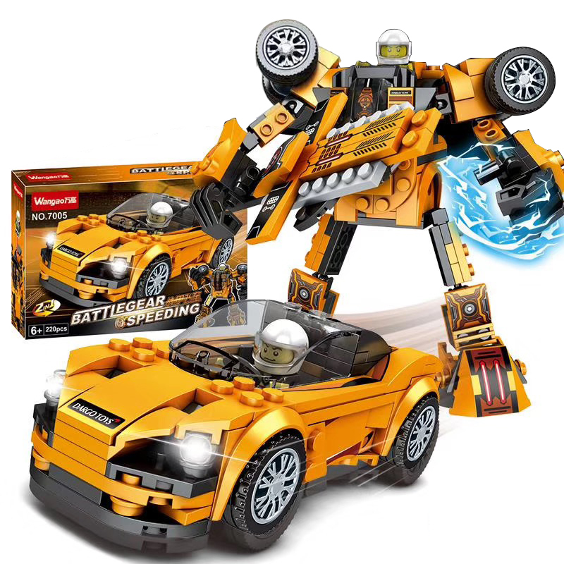 兼容乐高积木汽车赛车拼装超级跑车小颗粒男孩子力玩具 mai凯伦7205