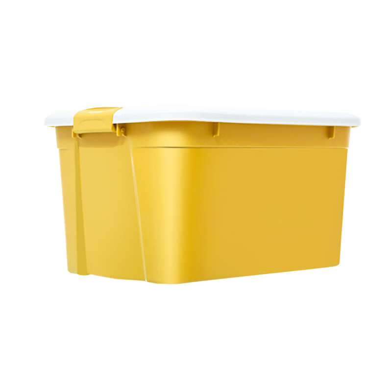 禧天龙(Citylong)X-6131收纳箱(黄) 家用大容量衣服裤子塑料整理箱书本玩具塑料收纳箱 1个装高清大图
