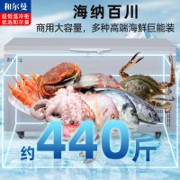 和尔曼 370升零下65度超低温水产冷柜 商用卧式冰柜 -65℃海鲜餐厅日料店金枪鱼商用水产保存箱DW-65W370B
