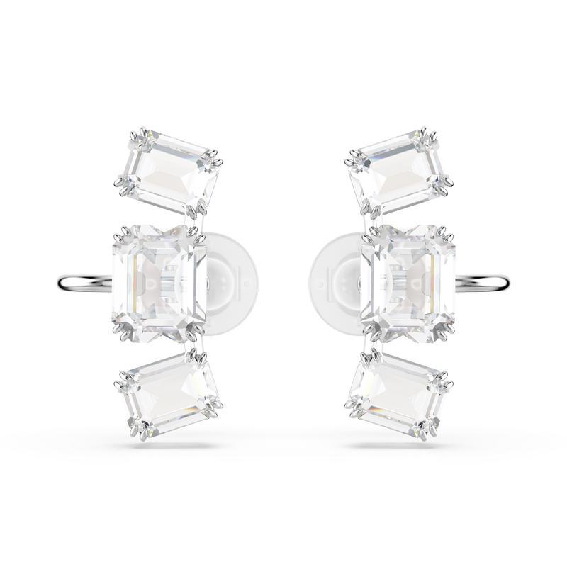 施华洛世奇(SWAROVSKI)女士白钻风轻奢气质无耳洞夹扣耳钉闪亮水