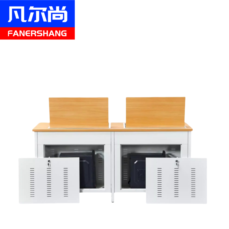 凡尔尚翻转电脑桌2人1600*600*750mm张高清大图