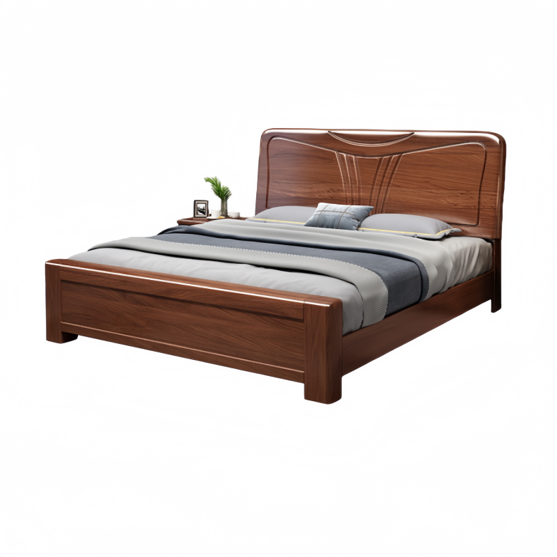 锁匠 简约木质床高清大图