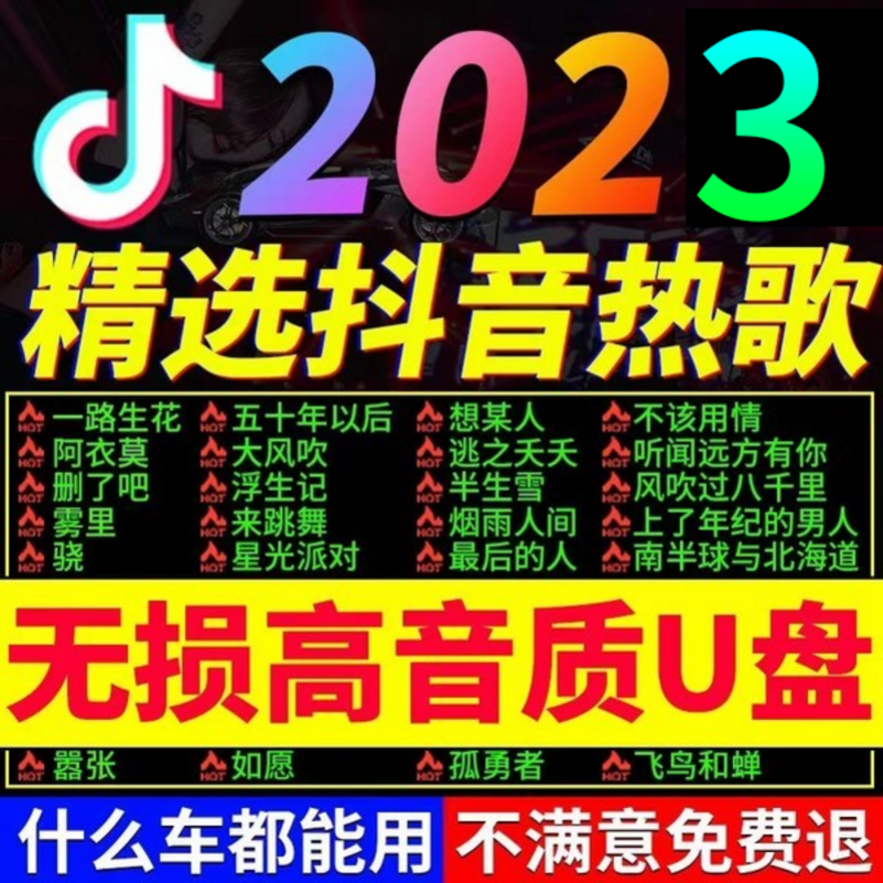 [补贴10%]汽车载U盘无损高音质品质车用2023抖音新歌曲网红32g经典音乐优高清大图
