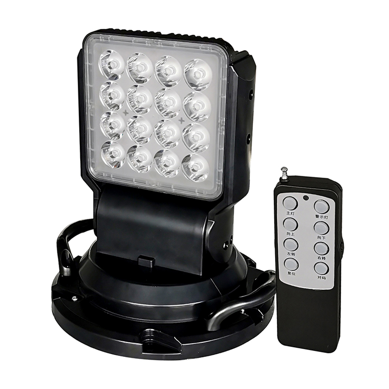简鼎 JD6415 60W IP66 DC12V LED 5700K 遥控车载探照灯(计价单位:盏) 黑色