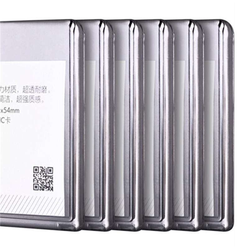 正彩UHOO6615亚克力证件卡套6616透明竖式6个/盒证件套工作证员工牌胸卡透明证件套工作证胸牌工作牌学生证