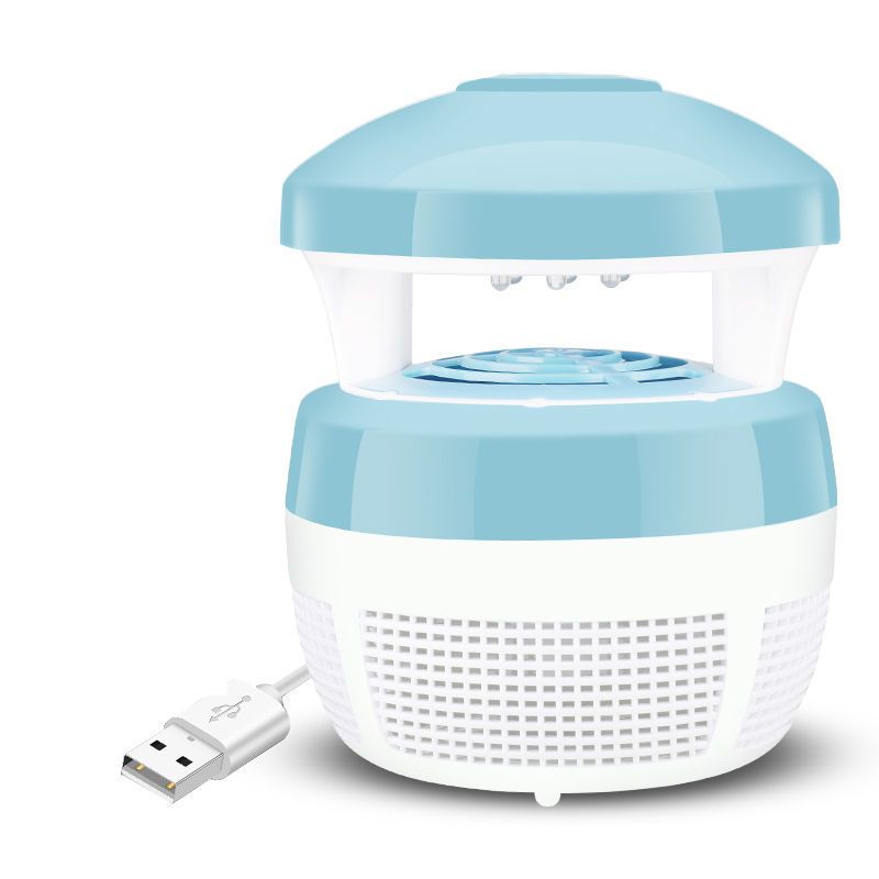 灭蚊灯家用灭蚊器静音usb驱蚊器孕妇婴儿适用卧室灭蚊神器插电式 蓝色