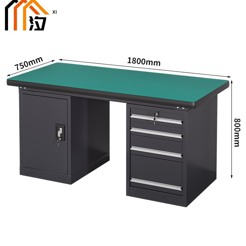 汐重型钳工操作台 工具桌180cm张