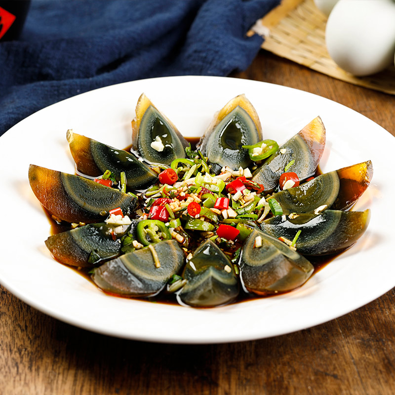 礼盒装[神丹]松花溏心鸭皮蛋 10枚 无铅工艺松花皮蛋溏心松花蛋散装鸭皮蛋凉拌菜非真空高清大图