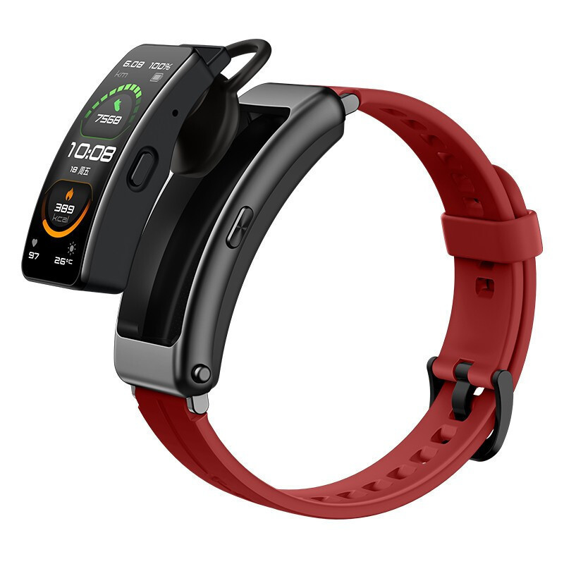 华为huawei智能手环b6运动版珊瑚红蓝牙通话心率血氧监测弧面柔性彩屏