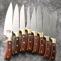 邓家刀 锻打屠宰多用刀 HZ-5202杀猪杀羊专用剔骨多功能刀具 不锈钢剥皮尖刀 剔肉刀 分割刀 熟食刀