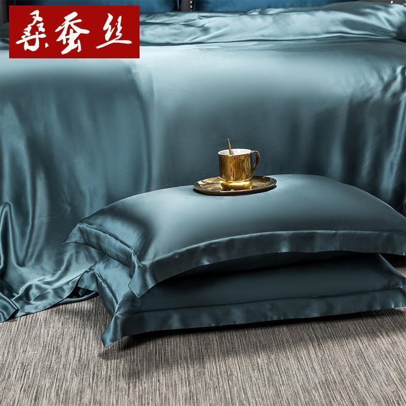 家柏饰(CORATED)真丝四件套22姆米重磅纯色100桑蚕丝高端真丝套件高清大图
