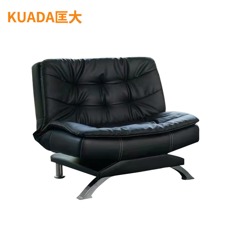 匡大 办公沙发 皮艺沙发 办公室休息沙发 折叠午睡沙发床 牛皮 单人位 KDT793高清大图