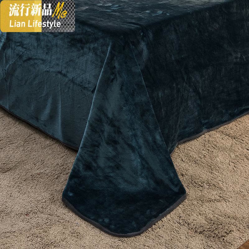 牛奶绒四件套加厚珊瑚绒床单双面加绒被套法兰绒床上用品冬季绒面 三维工匠图片