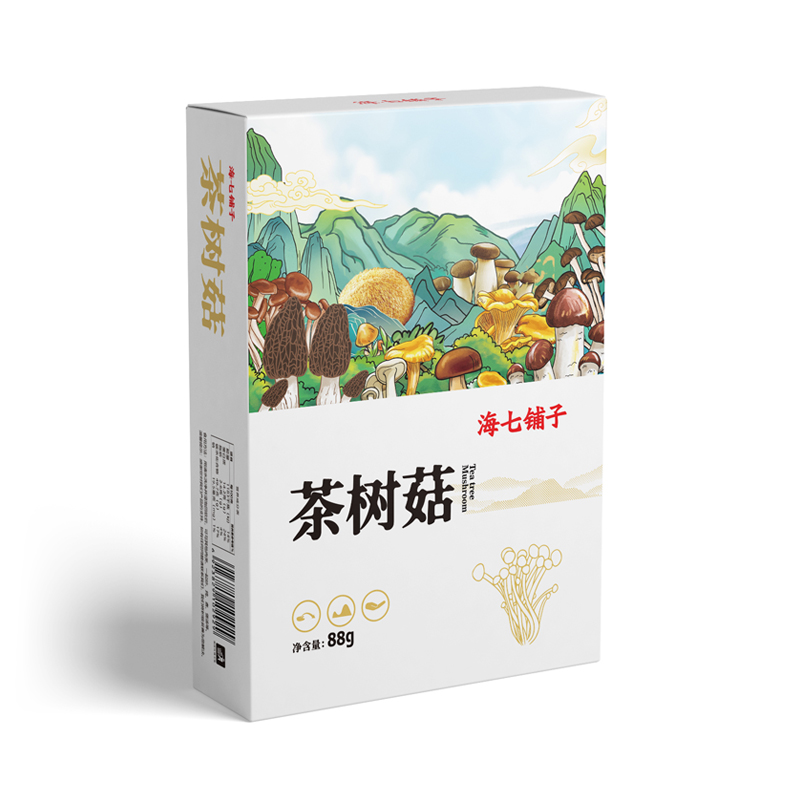 海七 茶树菇 88g /盒高清大图