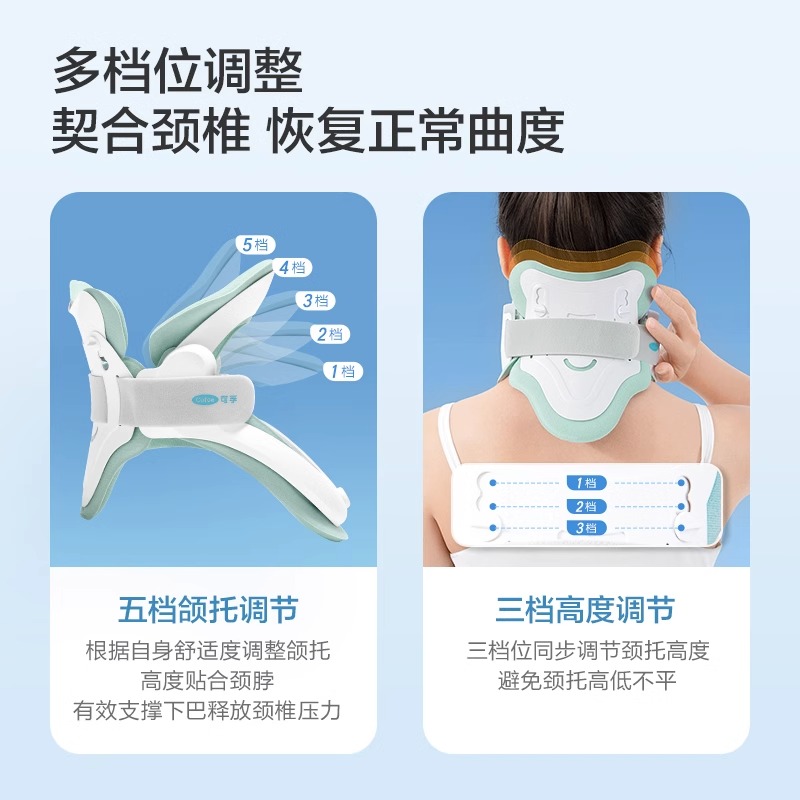 可孚颈椎牵引器-[护颈套餐2]颈椎牵引器+乳胶护颈枕(含亲肤枕套)高清大图