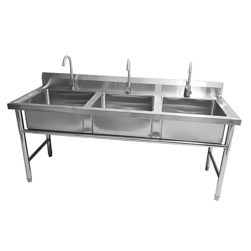 亿铁(YI TIE)不锈钢厨房洗手池洗菜池双孔水池C款120*60*80cm/台高清大图