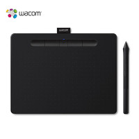 和冠 Wacom CTL-6100/K0 数位板 绘画板 4096级压感 电磁压感式 USB2.0 黑色中号