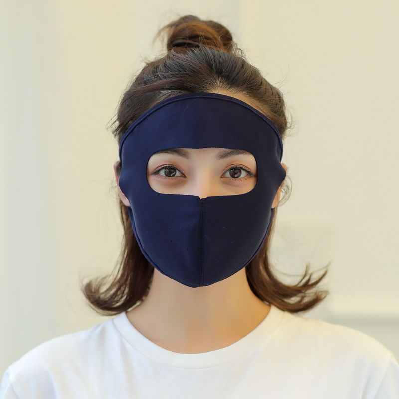 春夏季防晒口罩女夏天面罩薄款防紫外线透气骑行全脸遮阳蒙面口罩