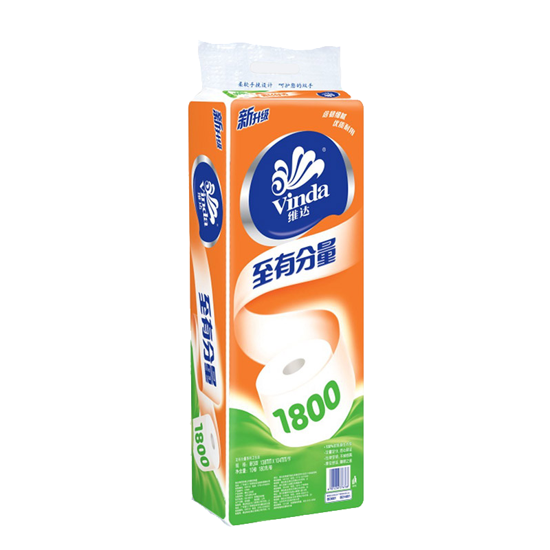 维达卷纸巾180克g有芯卷筒纸 至有分量卫生纸餐巾纸面巾纸V4081