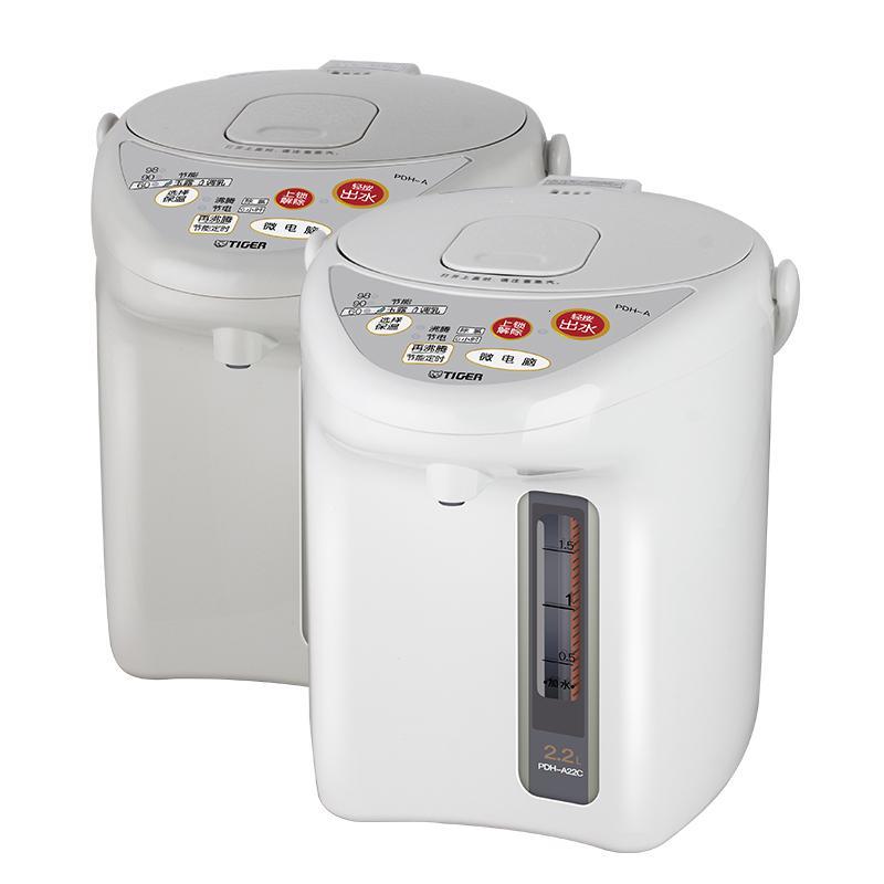 虎牌tiger电热水壶烧水壶三段保温自动控温22l家用热水瓶视频